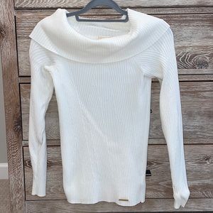 Michael Kors White Turtleneck Sweater